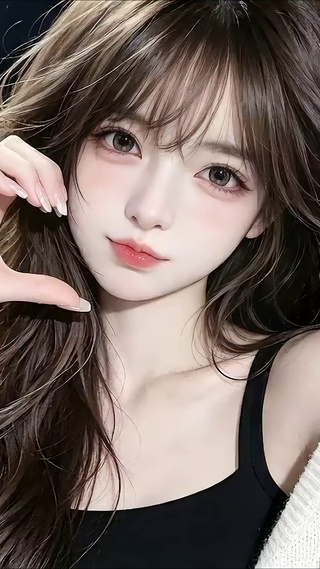 比心可爱少女
