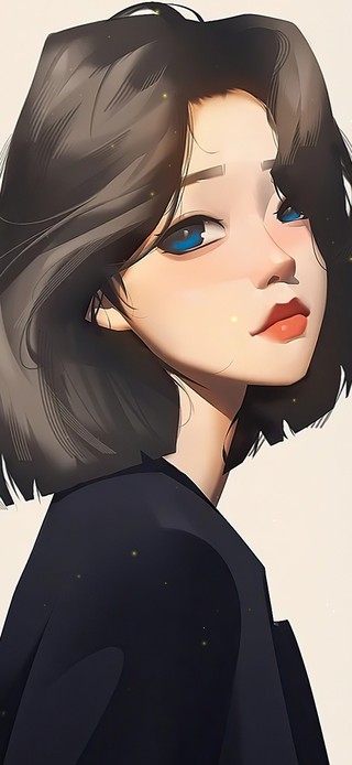 动漫短发头像女生