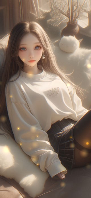 她的眸光宛如蒙着轻纱的秋水