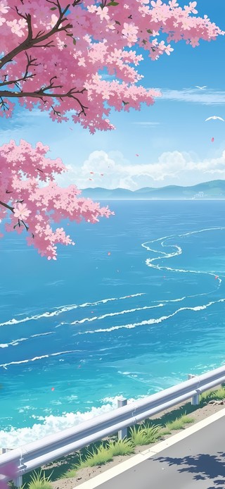落樱海景公路2