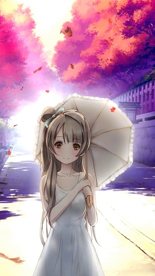撑伞的女孩