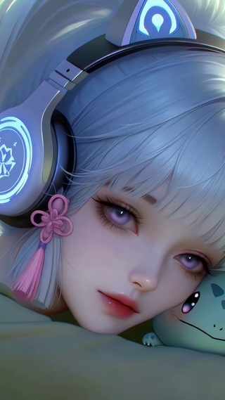 柔光下的少女