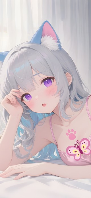 可爱猫耳女孩