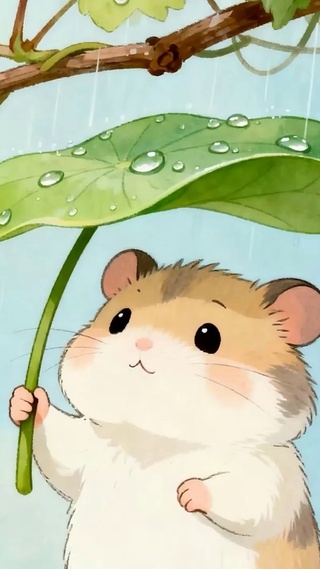 葡萄树下松鼠