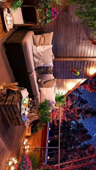 春天小屋流星夜