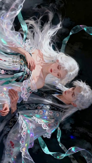 霜发仙侣古风秘境的情丝绝章之恋