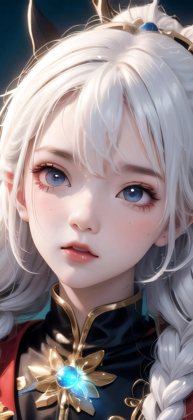月光下的少女