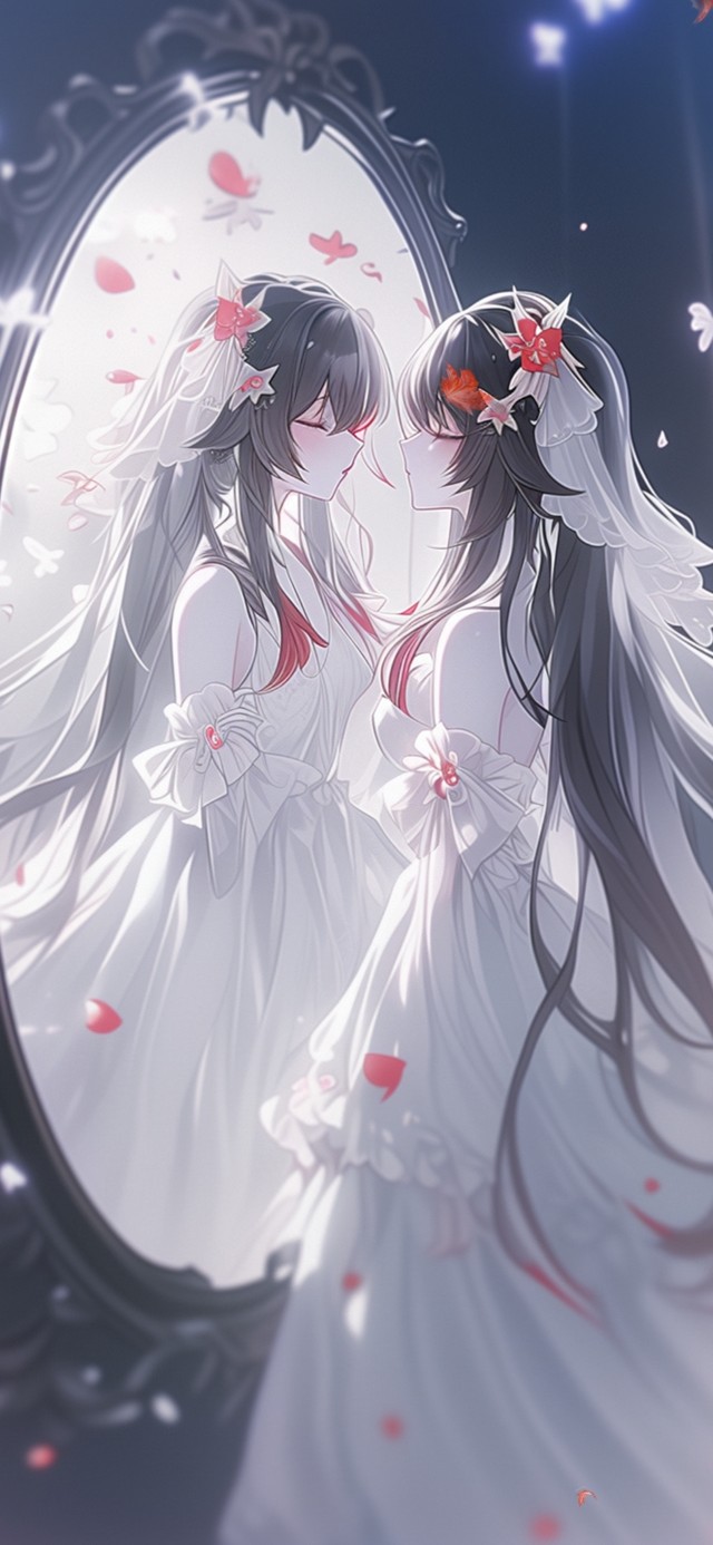 雪墨壁纸丨胡桃丨镜中人丨