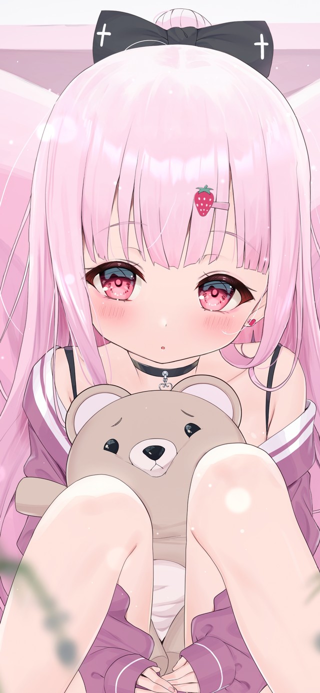 4K清纯可爱粉发少女