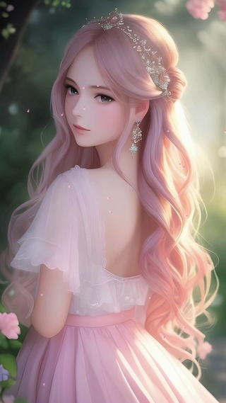 花园里的少女
