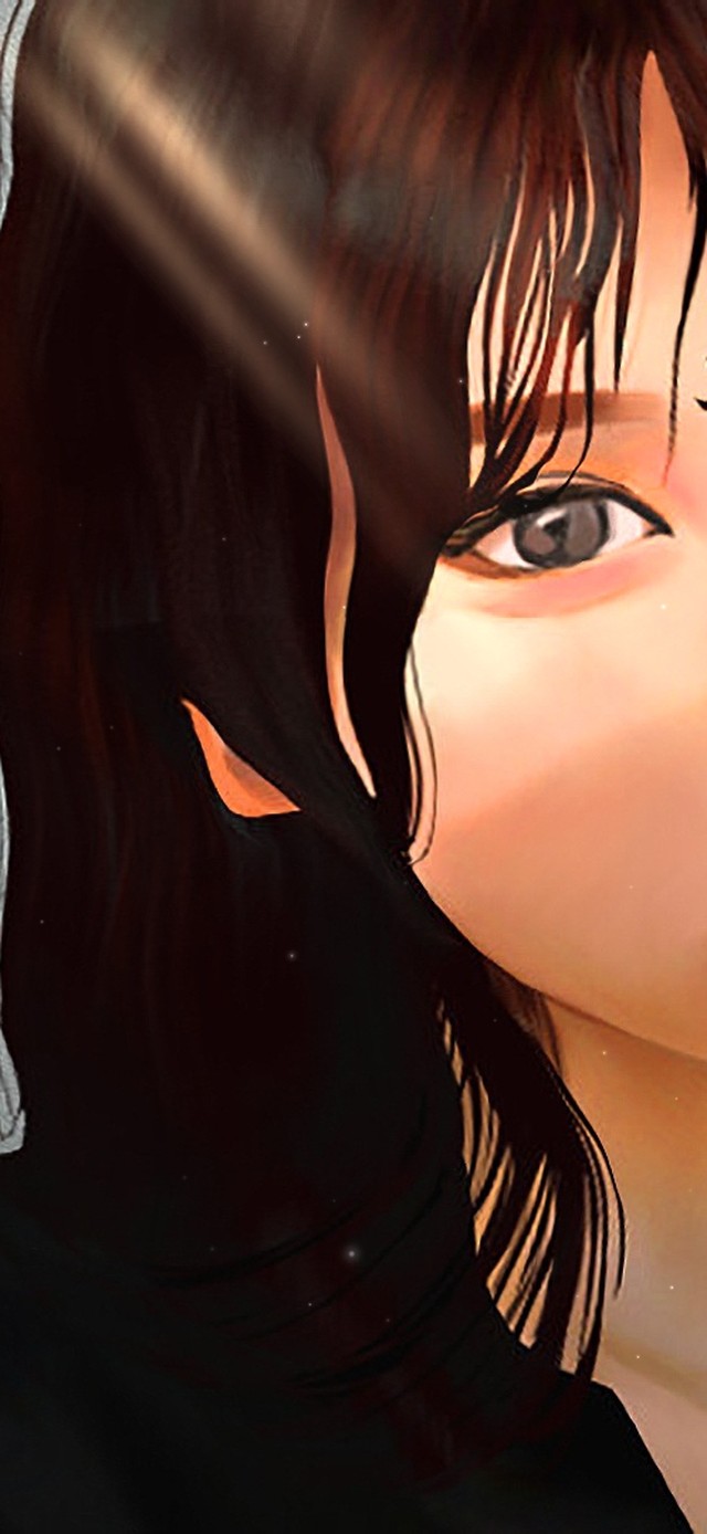 嘟嘴的红唇少女 