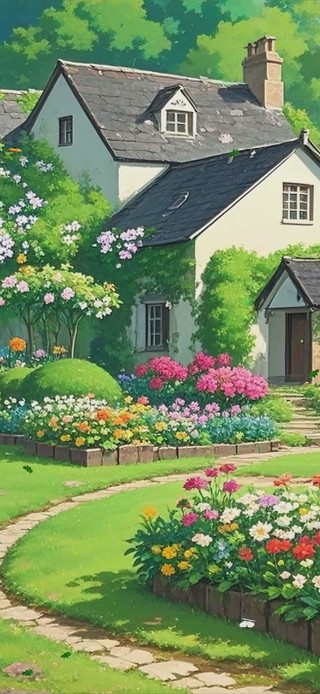 护眼绿景