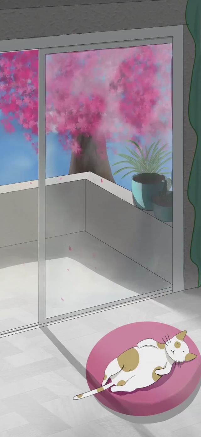 简约风客厅阳台（白天）