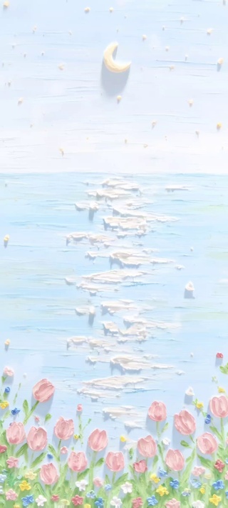 小清新蓝郁金香