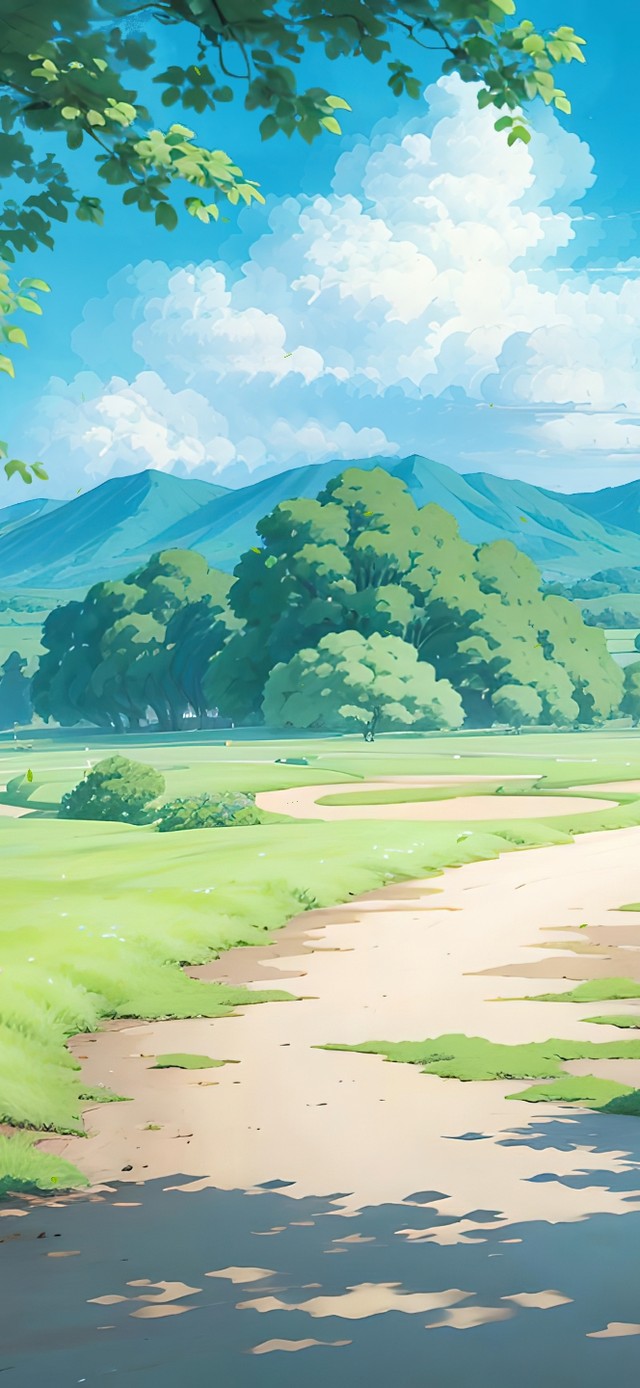 4K唯美治愈乡野小路风景