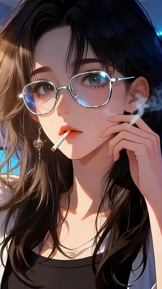 电脑旁女孩