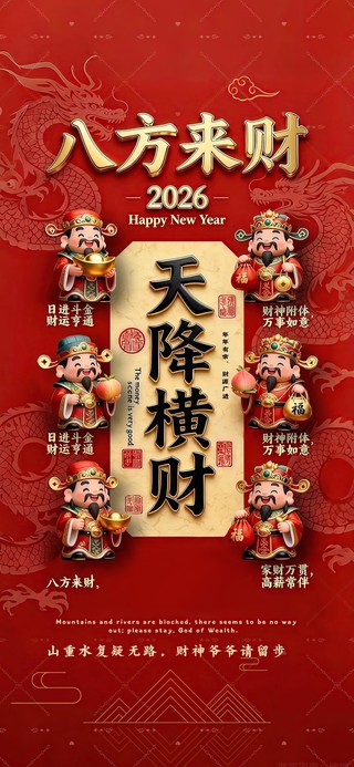 天降横财2026贴此壁纸必发财