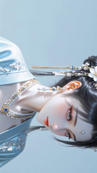 古典美人特写