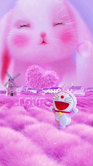 粉色可爱兔兔