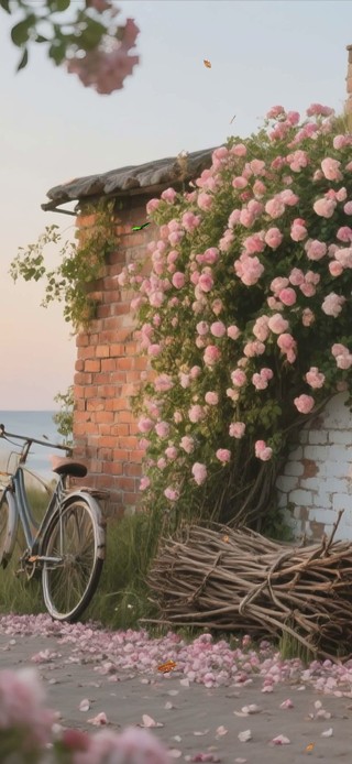 护眼花景