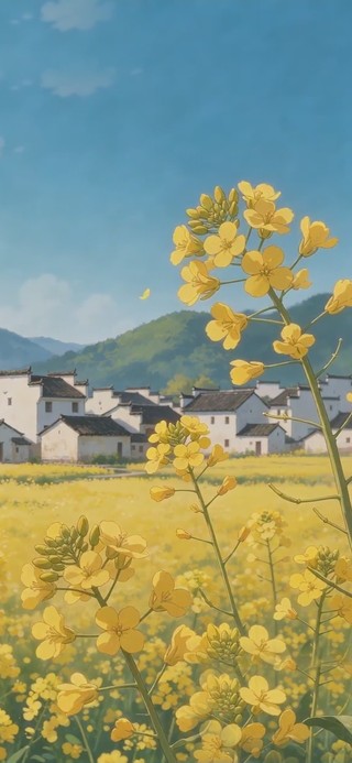 田园四季·春 手机锁屏