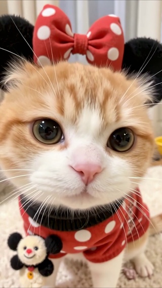 萌宠米奇怼脸猫