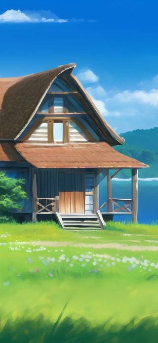 治愈 湖边小屋