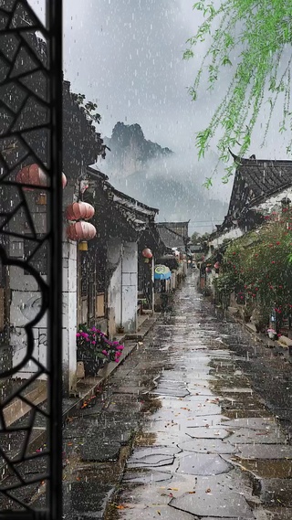 江南烟雨色