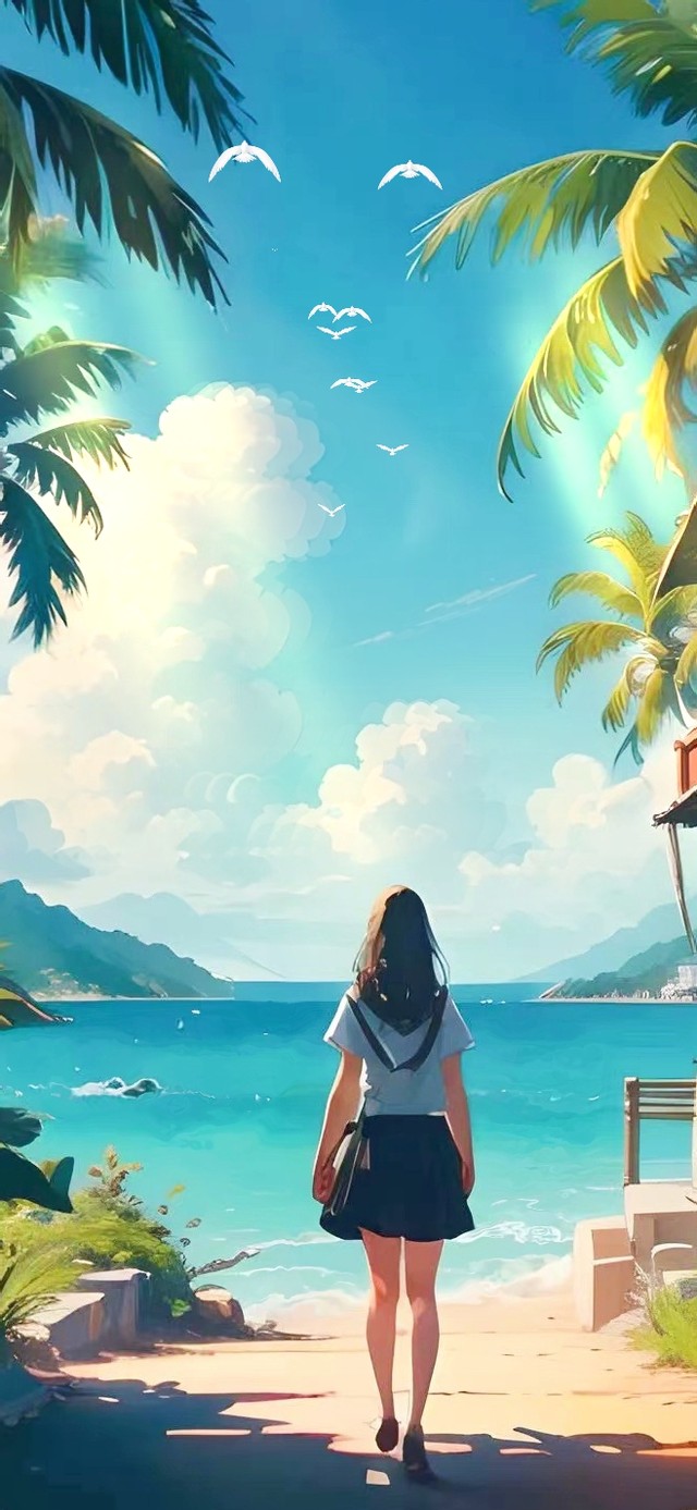 走向大海的女孩