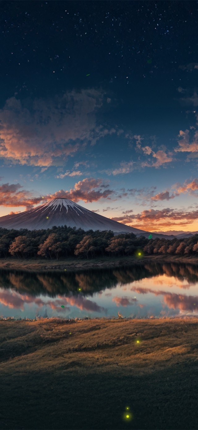 唯美夕阳山野
