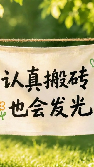 认真搬砖也会发光