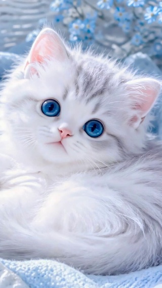 软萌蓝眼小奶猫