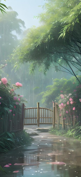 花径不曾缘客扫