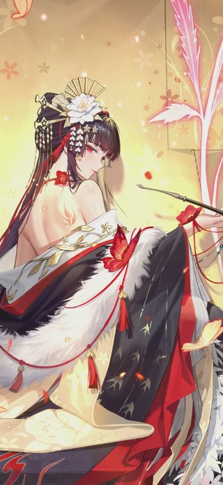 花间墨韵，古风少女