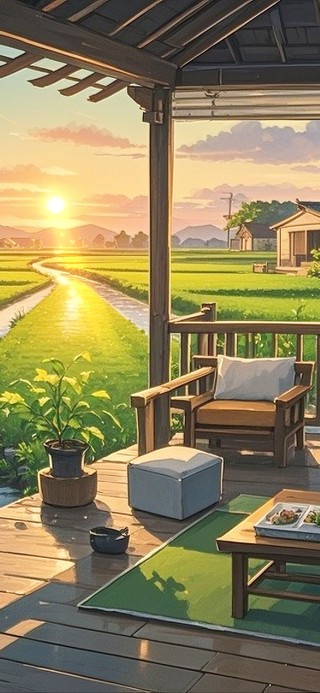 乡下的傍晚时光