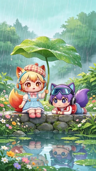 声声影影池塘私语