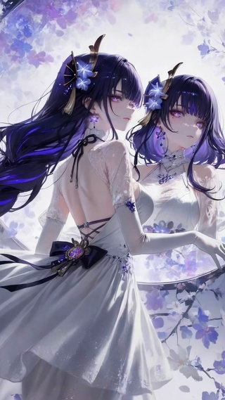 梦幻镜中婚纱少女 雷电将军