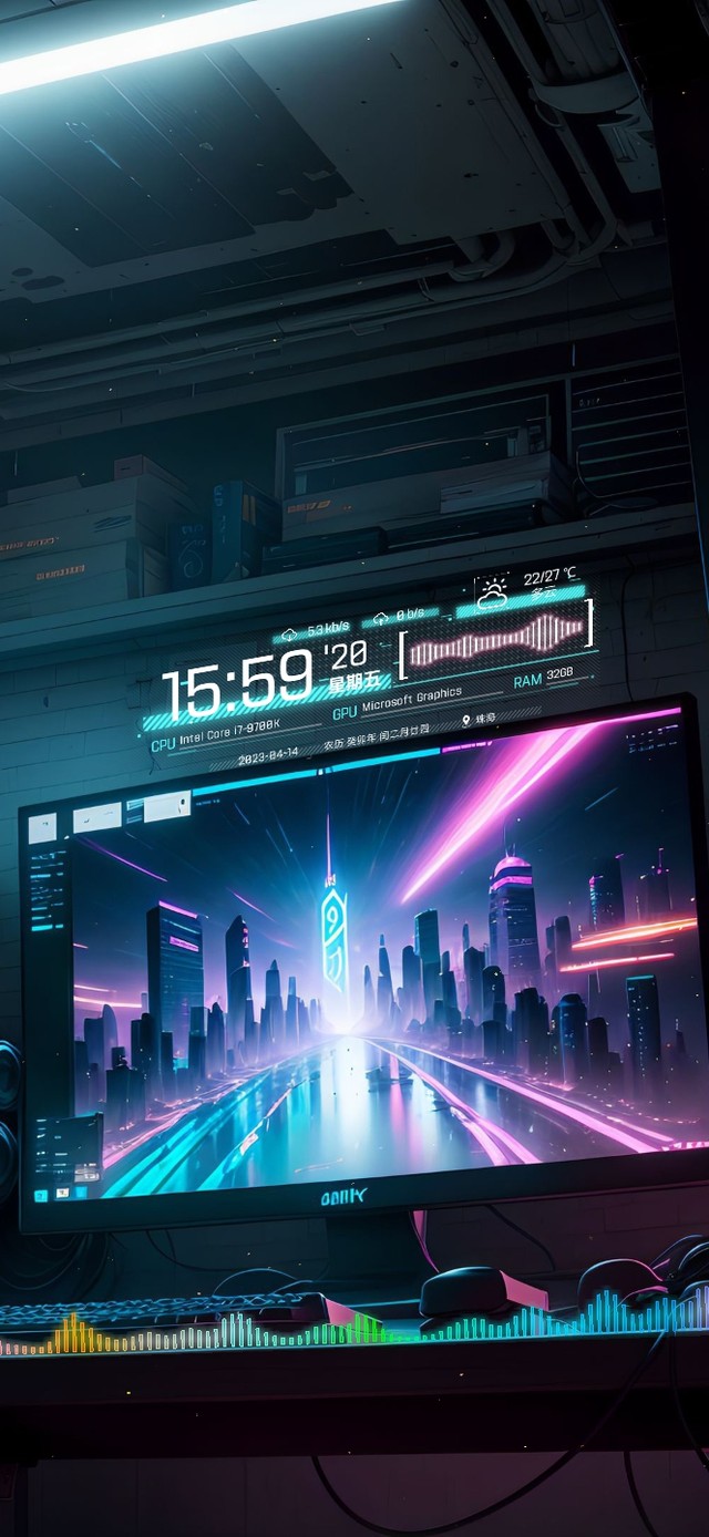 4K赛博朋克卧室230414