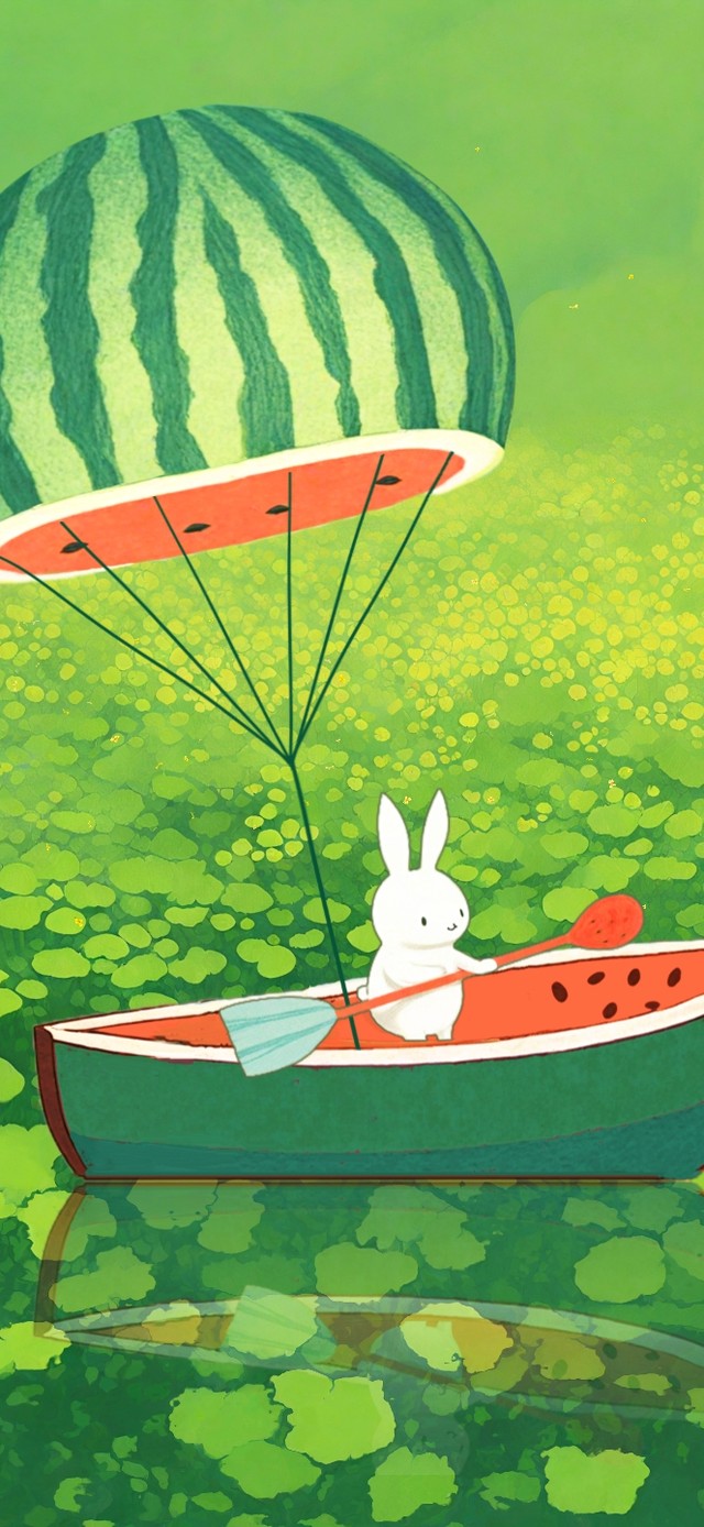 旅游兔的西瓜船