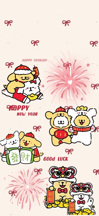 新年｜线条小狗3