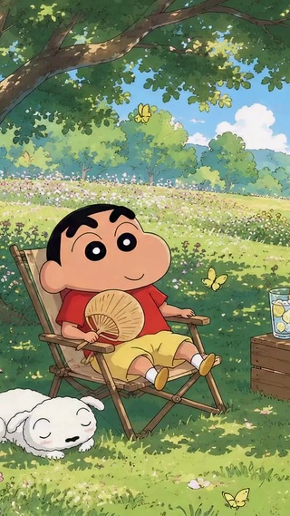 蜡笔小新夏日户外休闲