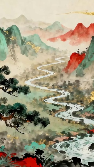 古风山水