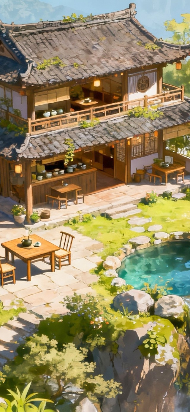 山顶茶铺