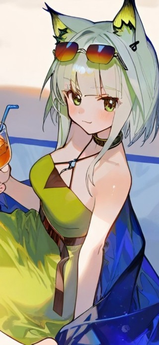 海边泳装少女-凯尔希