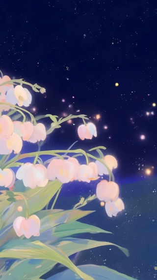 星空月牙铃兰