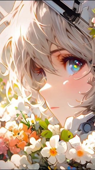 4K 花卉护眼机甲少女