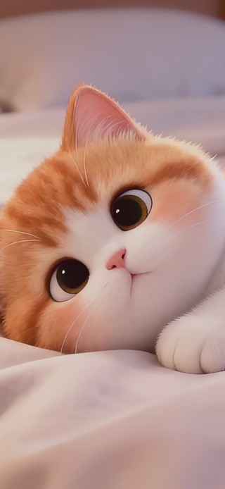 可爱呆萌小奶猫