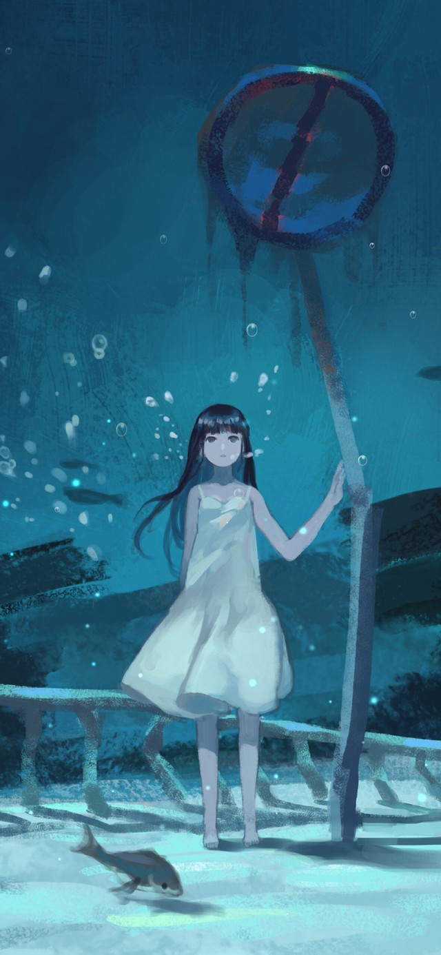 蓝色海底美少女