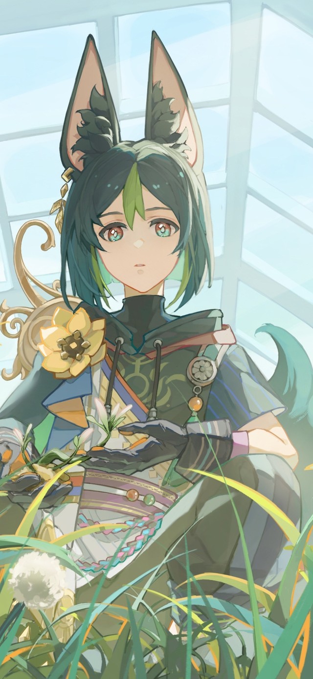 花丛中女孩