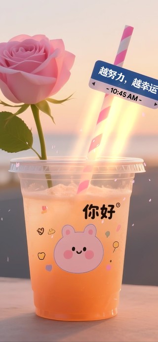 夕阳海边公路